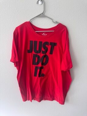 Nike Red and Black The Nike Tee Graphic Shirt